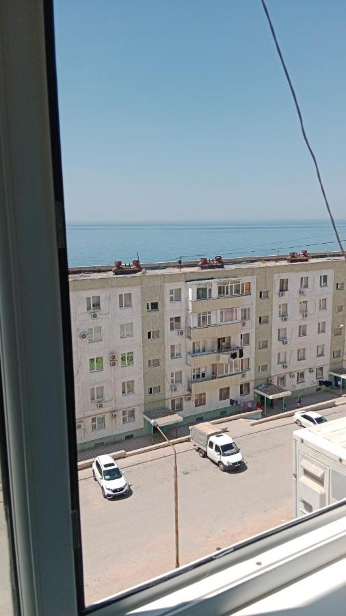 Трехкомнатные Апартаменты В 15 Микрорайоне С Видом На Каспийское Море И Возле Моря Aqtau Buitenkant foto